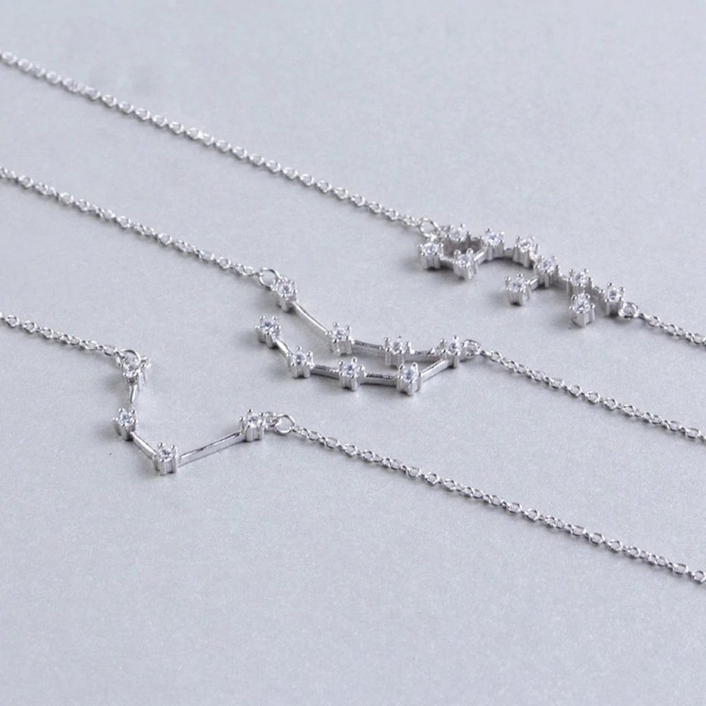 NEW 925 Sterling Silver Zodiac Bracelet-Aquarius - Picture 6 of 9